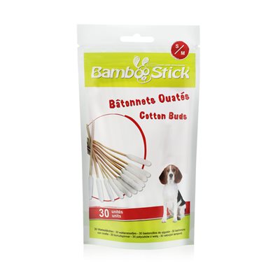 Bâtonnets ouatés BambooStick pour chien et chat - Tick Twister