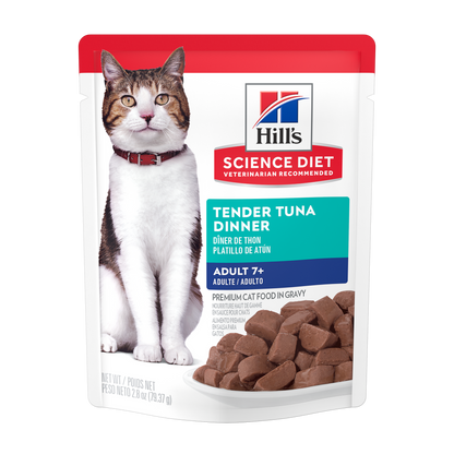 Sénior 7+ souper de thon tendre - nourriture humide pour chat