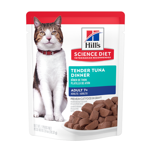 Sénior 7+ souper de thon tendre - nourriture humide pour chat