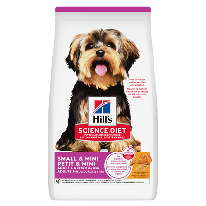 Adulte petite race poulet et riz - nourriture sèche pour chien