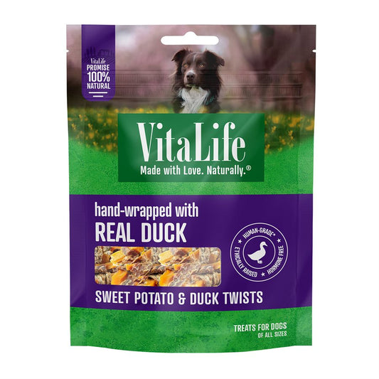 Collations de patates douces et canard - gâterie pour chien