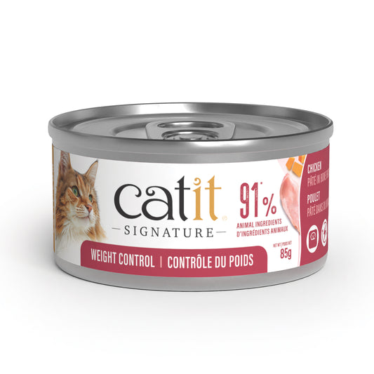 Pâté Signature au poulet dans du bouillon d'os pour chats adultes, contrôle du poids