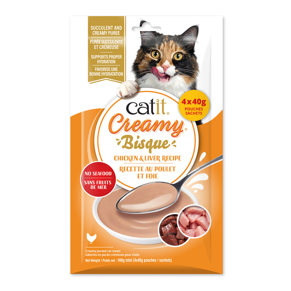 Bisque Creamy pour chats (paquet de 4)