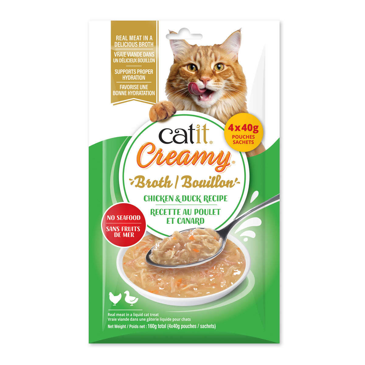 Bouillon Creamy pour chats (paquet de 4)