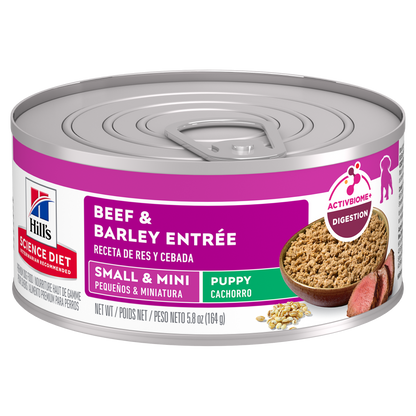 Chiot petite race entrée de bœuf et d'orge - nourriture humide pour chien 156 g