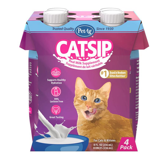 Cat-Sip gâterie au lait pour chats et chatons 4 x 237 ml - gâterie pour chat