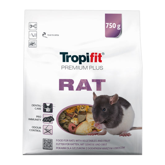 Nourriture Premium Plus pour rat 750 g