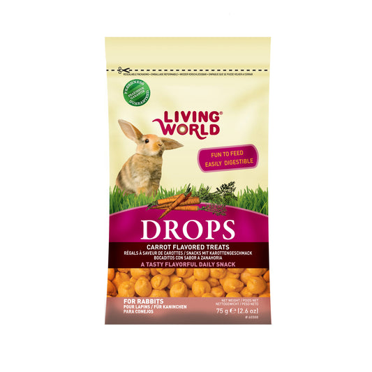 Régals Drops pour lapins, carotte 75 g