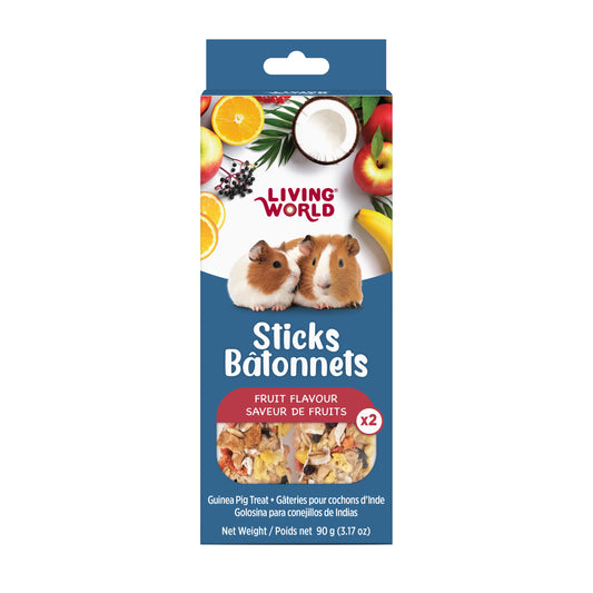 Bâtonnets de gâterie pour cochons d'Inde 90 g (paquet de 2)