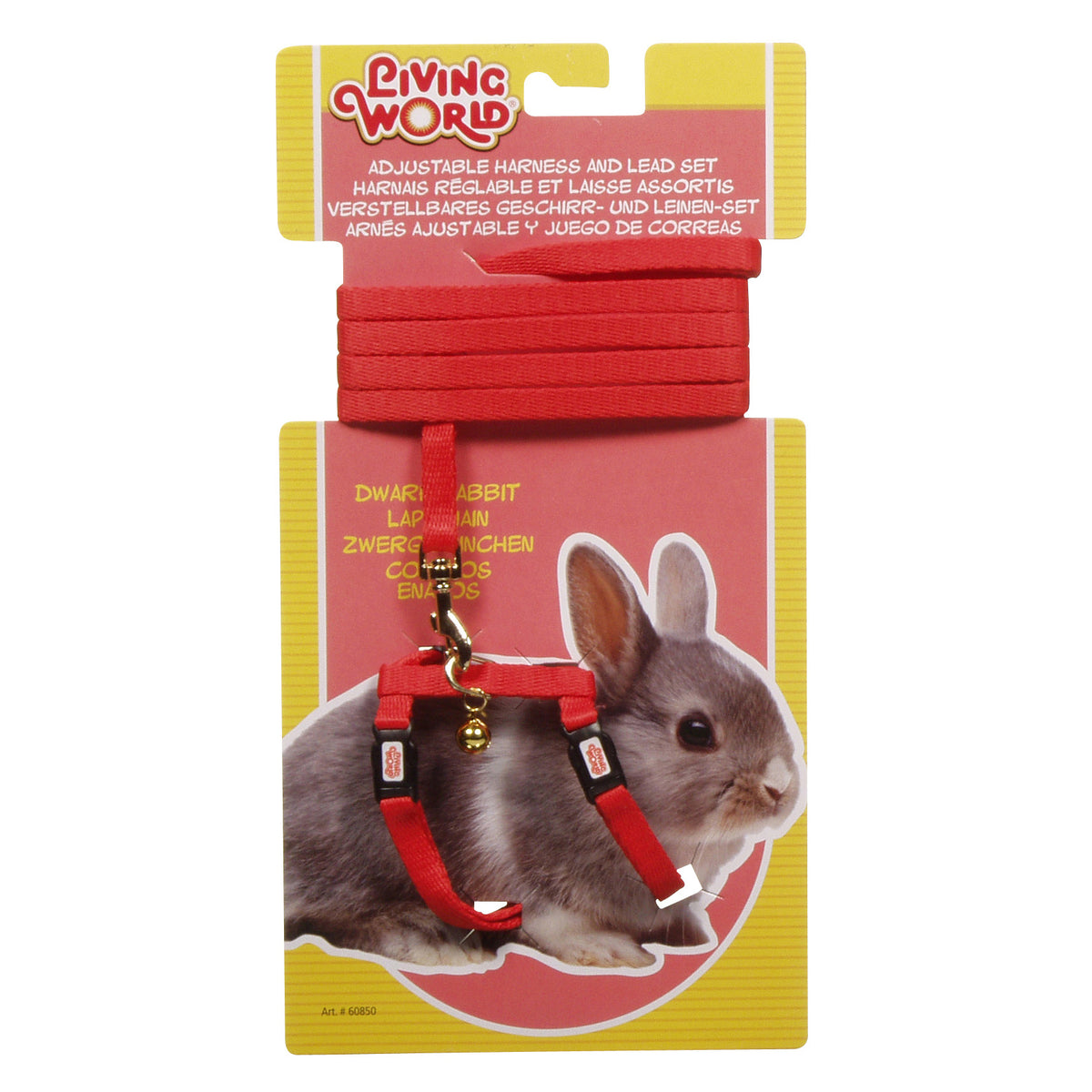 Ensemble harnais et laisse réglable pour lapins nains, 1,2 m