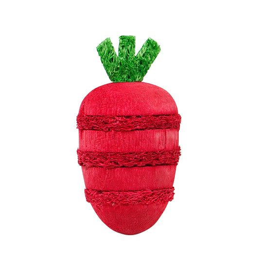 Jouet à gruger Nibblers en bois et éponge végétale, fraise
