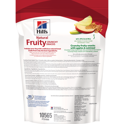 Gâteries naturelles pour chiens Crunchy Fruity Snacks avec pommes et avoine 227 g