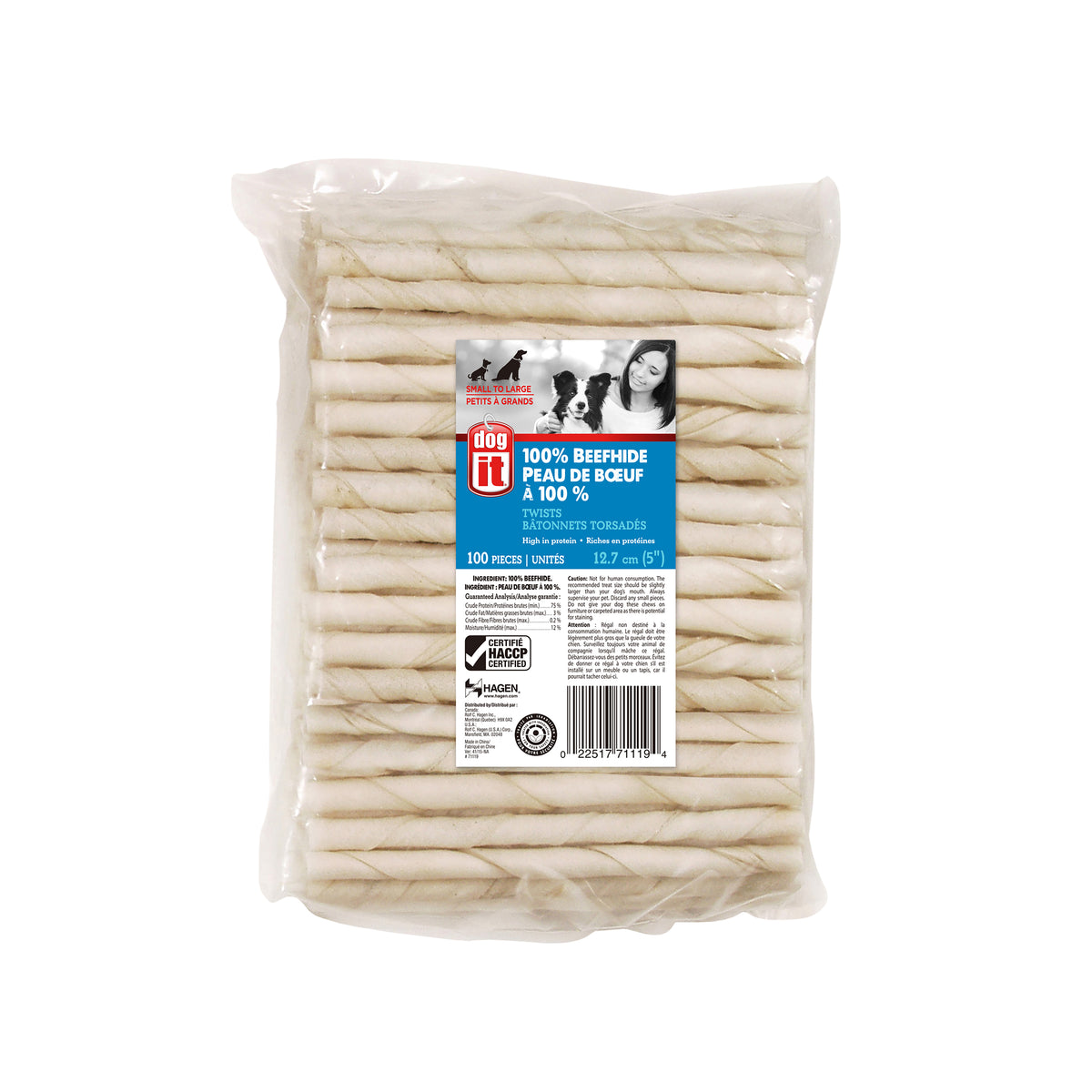Bâtonnets en peau de bœuf naturelle