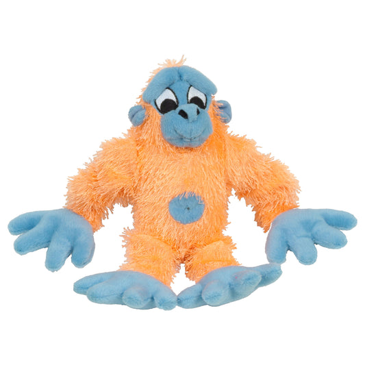 Jouet en peluche Puppy Luvz avec organe sonore, gorille orange et bleu