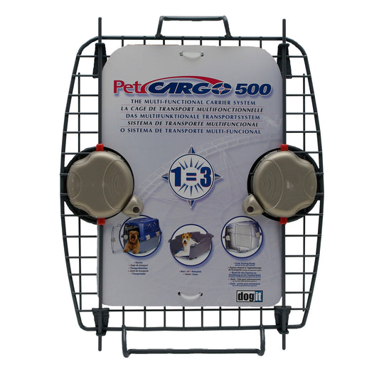 Porte avant en métal avec 2 verrous pour cage de transport Cargo, modèle 500