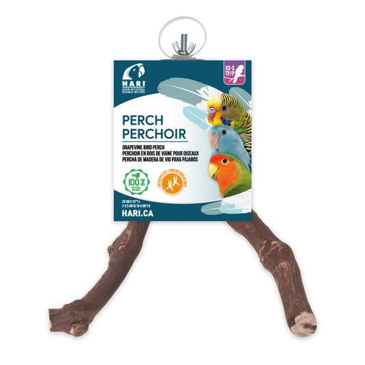 Perchoir en branche de vigne