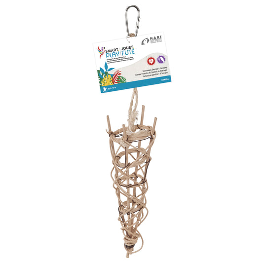 Jouet d'enrichissement Jouet.Futé pour perroquets, cornet à garnir, petit