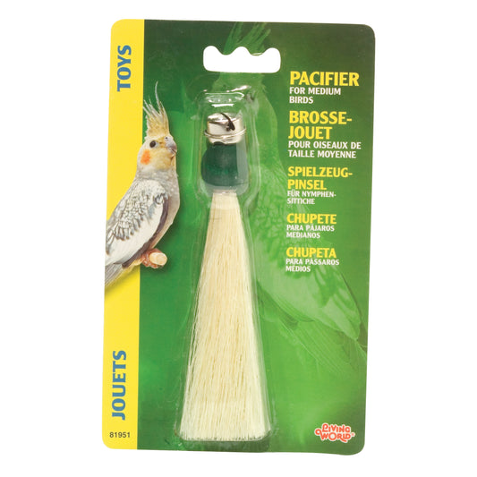 Brosse-jouet pour oiseaux moyens