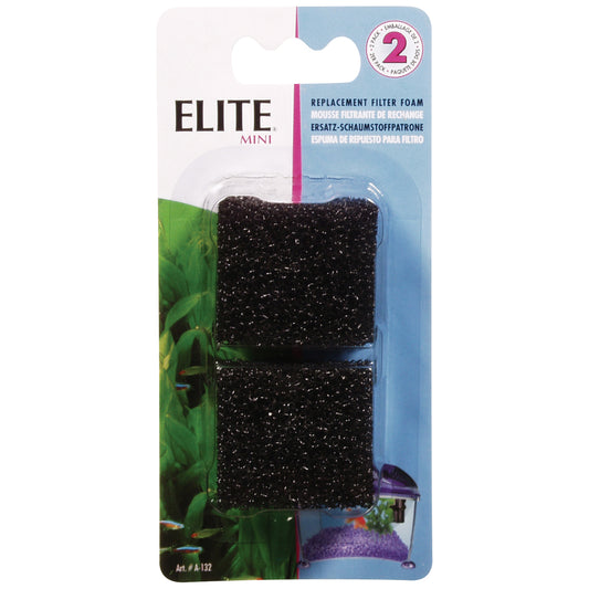 Mousse filtrante de rechange pour filtre submersible Mini (paquet de 2)