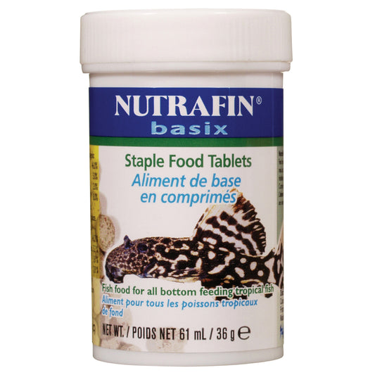 Aliment de base basix en comprimés pour poissons tropicaux de fond