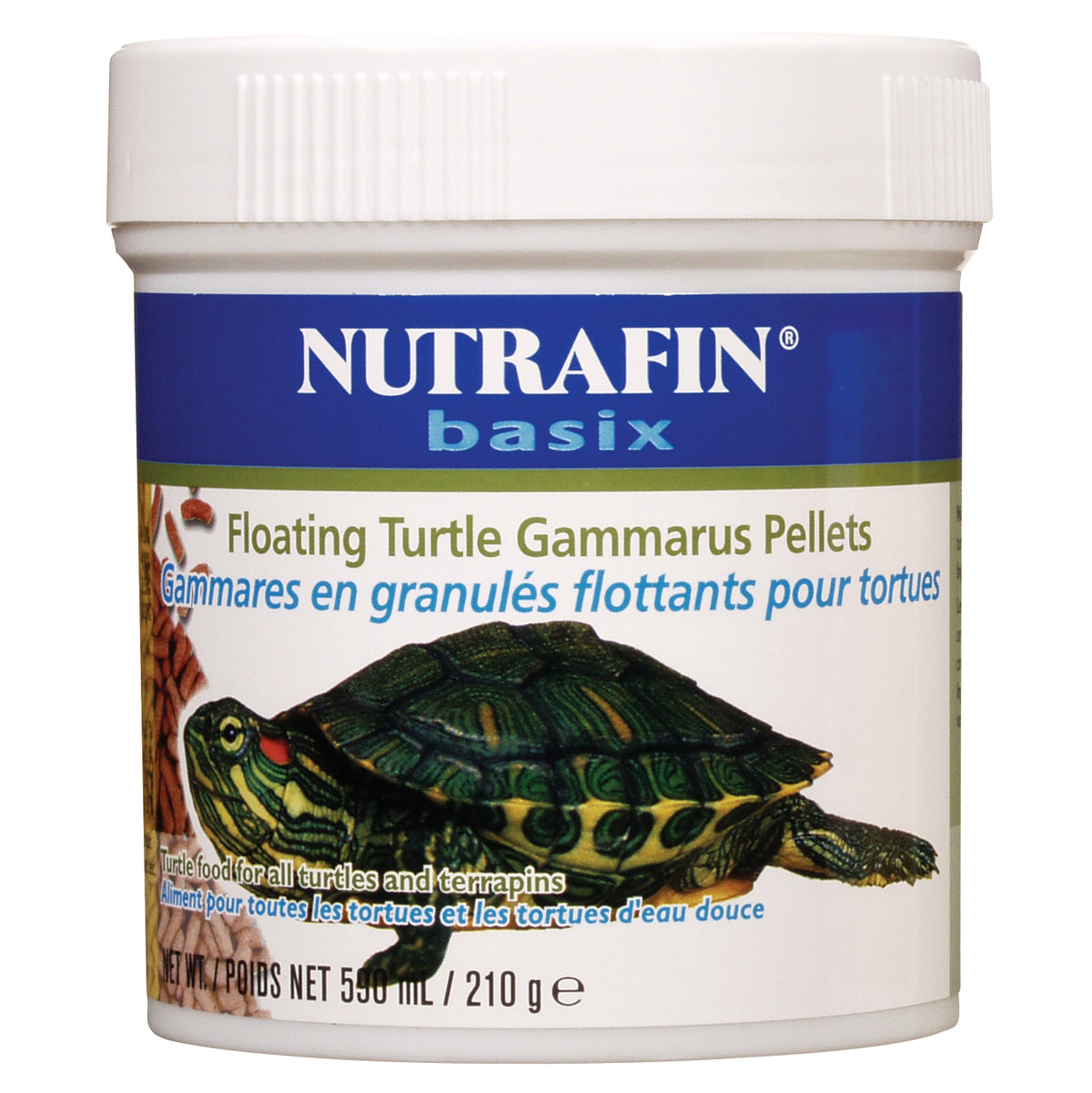 Gammares en granulés flottants basix pour tortues
