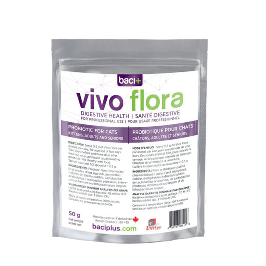 Vivo Flora pour chat format éleveur 50 g