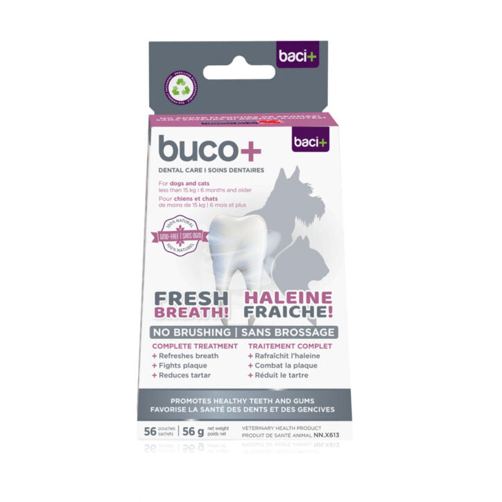 Soin dentaire 100 mg pour chat et petit chien Buco+