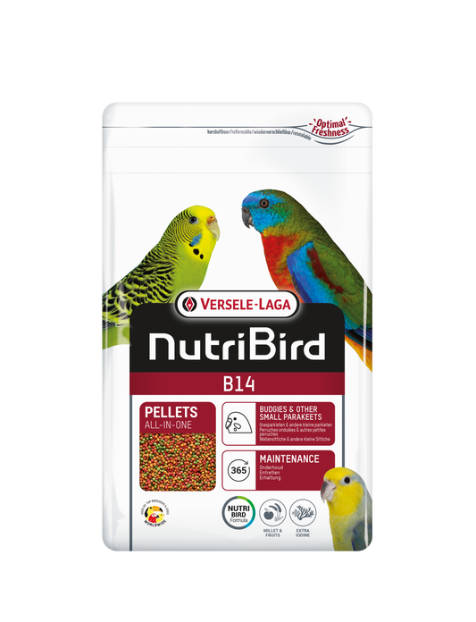 B14 granulés pour perruches 800 g - nourriture pour oiseaux