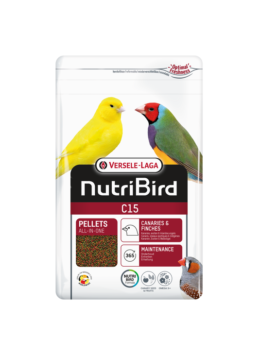 C15 granulés pour canaris 1 kg - nourriture pour oiseaux
