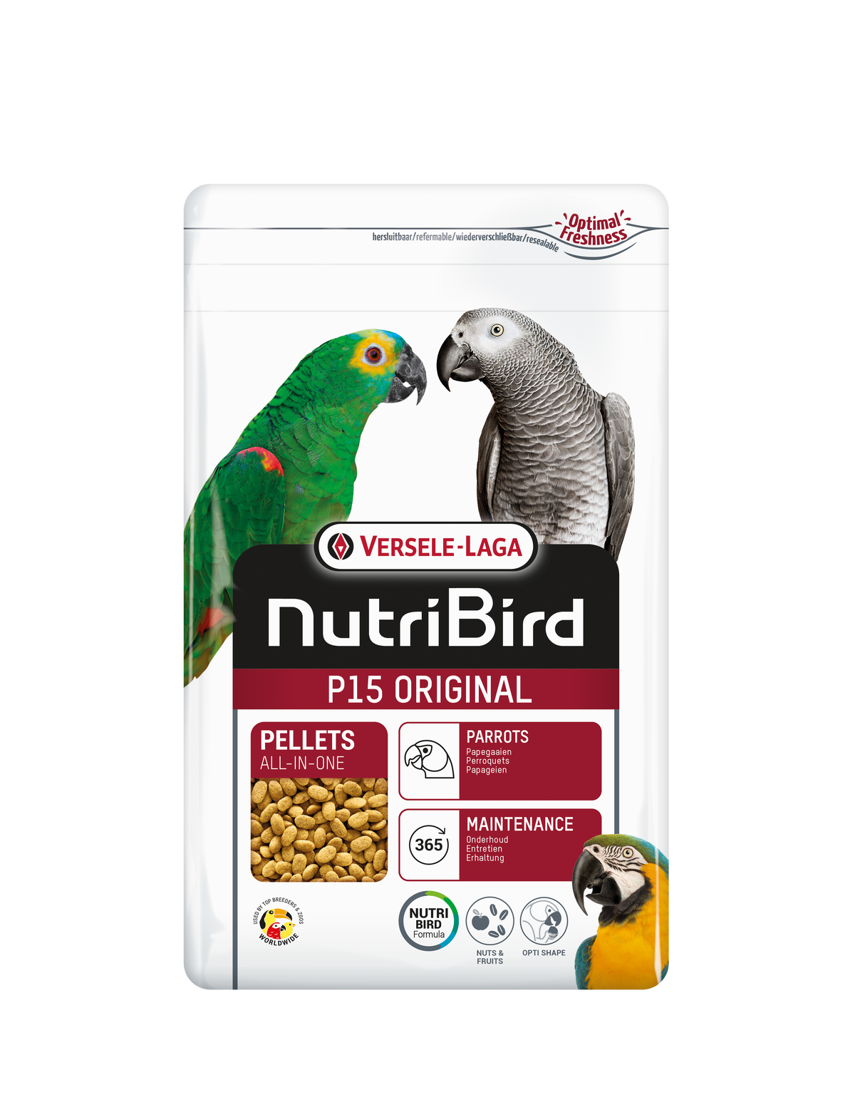 P15 granulés pour perroquets - nourriture pour oiseaux