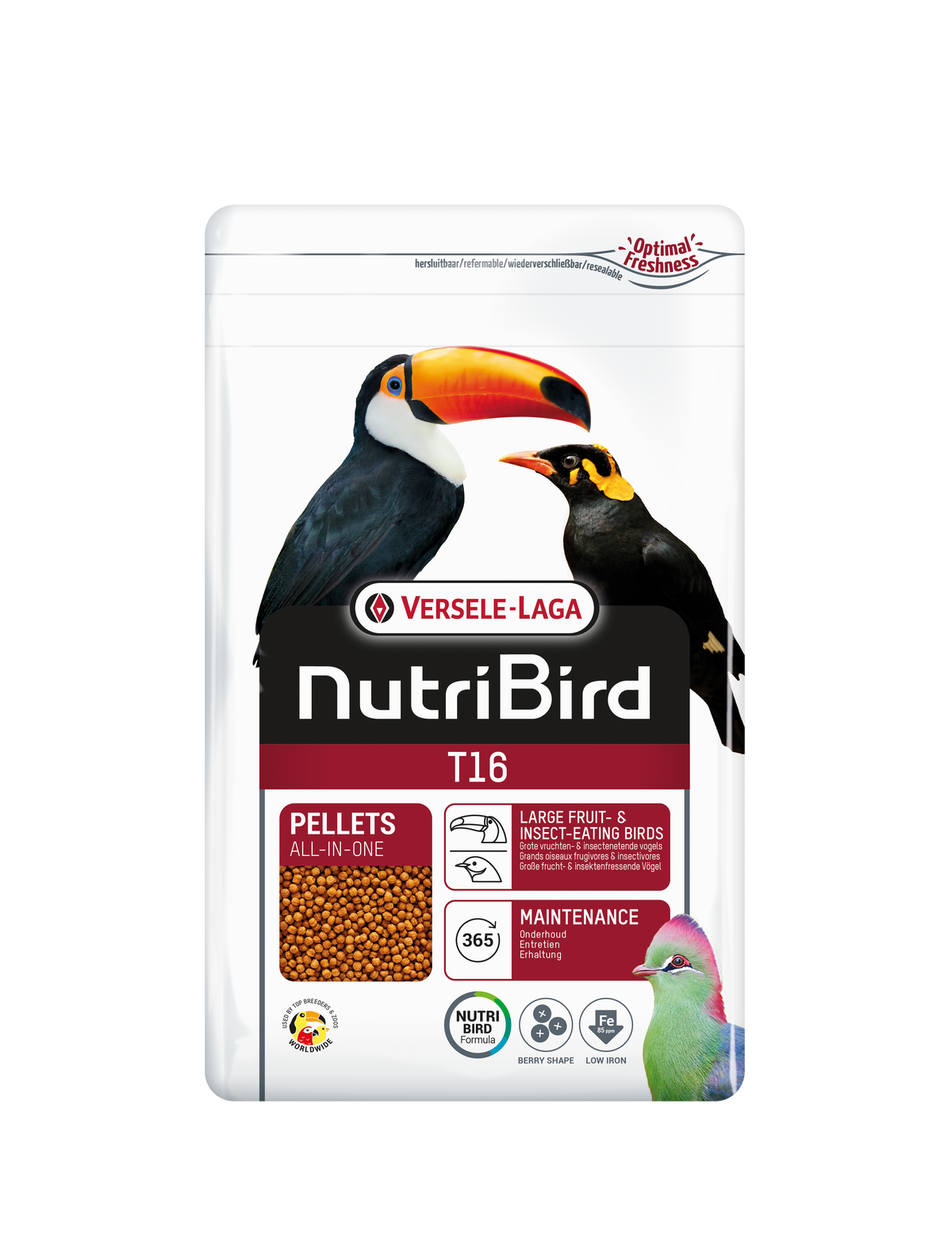 T16 granulés pour oiseaux frugivores 700 g - nourriture pour oiseaux