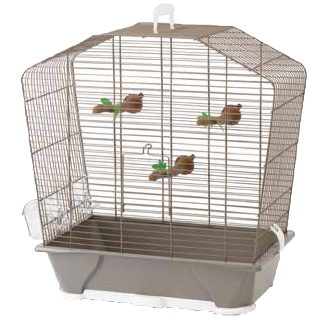 Camille 40 gris chaud - cage pour oiseaux
