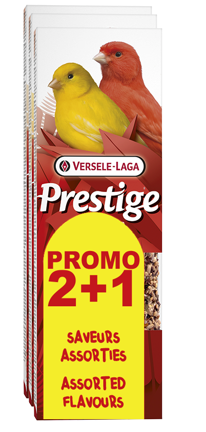 Bâtonnets assortis pour canaris (paquet 2+1)
