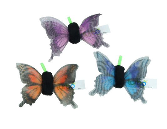 Papillon scintillant pour chat (à l'unité)