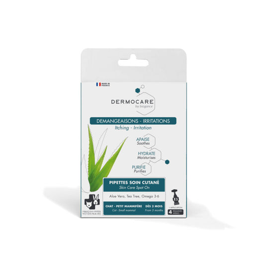 Pipettes soin cutané démangeaisons Dermocare pour chat 5 x 1 ml