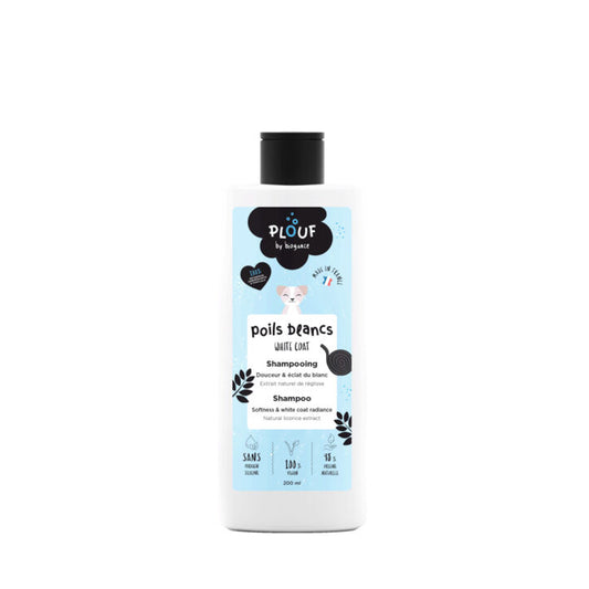 Shampoing pour poils blancs Plouf pour chien