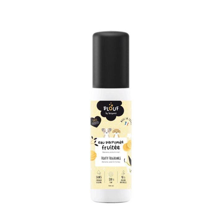 Eau parfumée fruitée Plouf pour chien et chat 100 ml