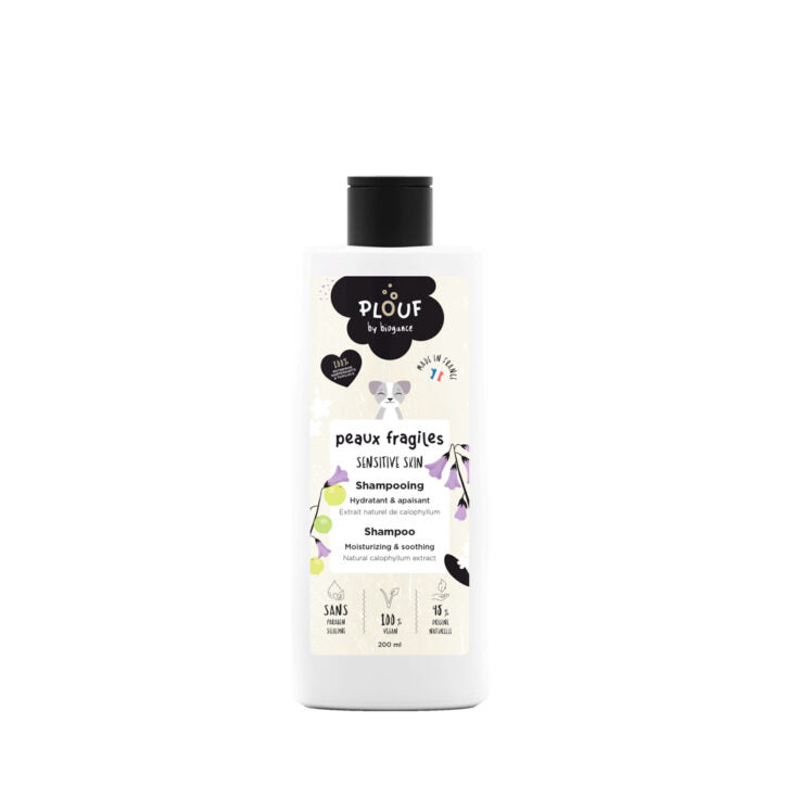 Shampoing peau fragile Plouf pour chien