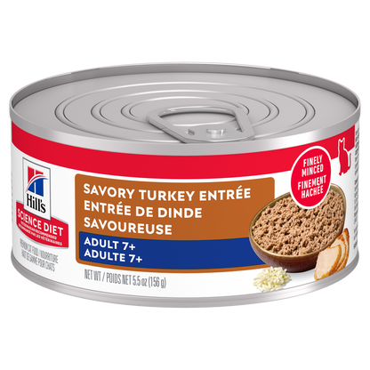 Sénior 7+ entrée de dinde - nourriture humide pour chat 82 g