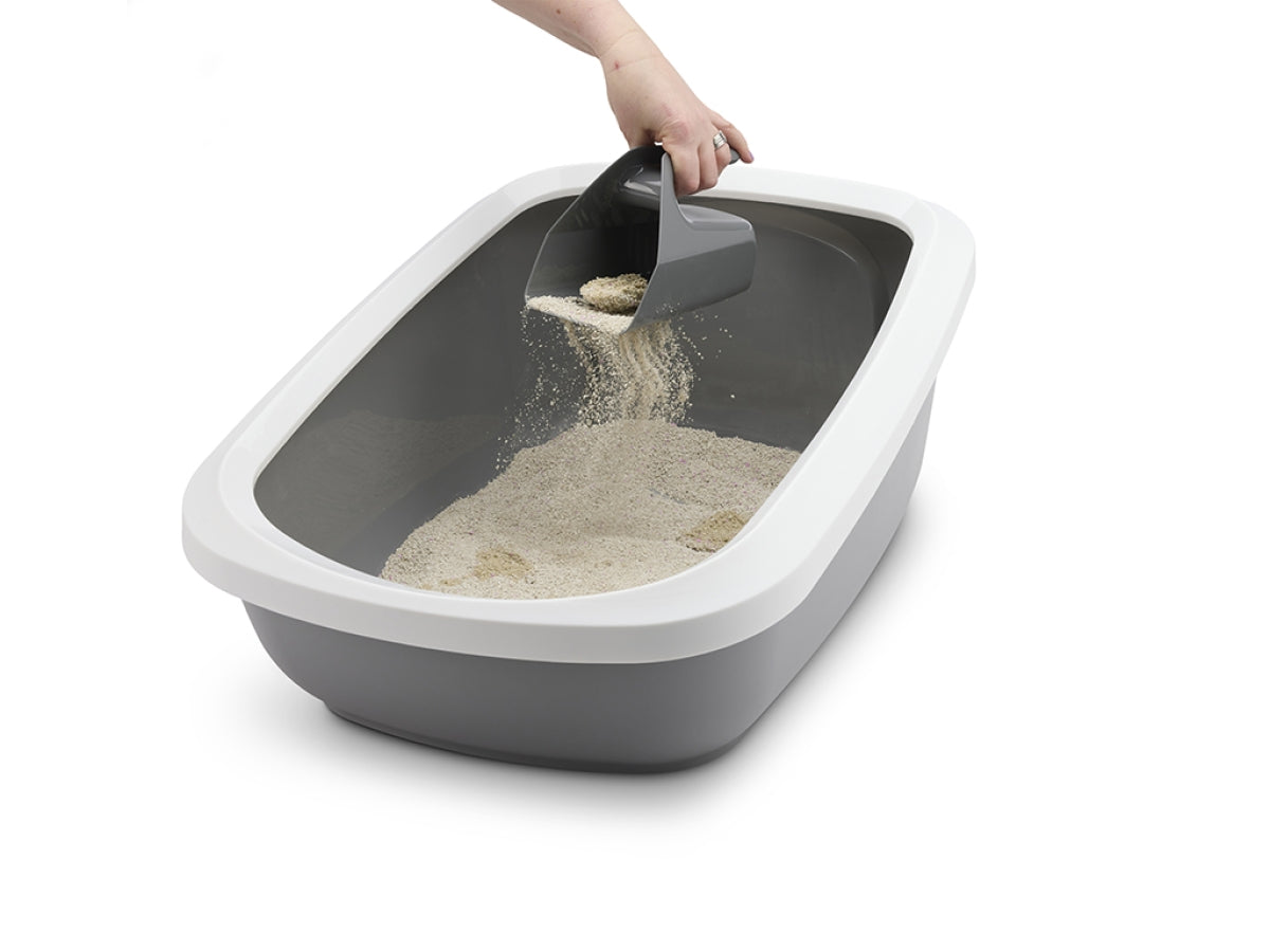 Sift Buddy pelle grande capacité grise - accessoire de litière pour chat