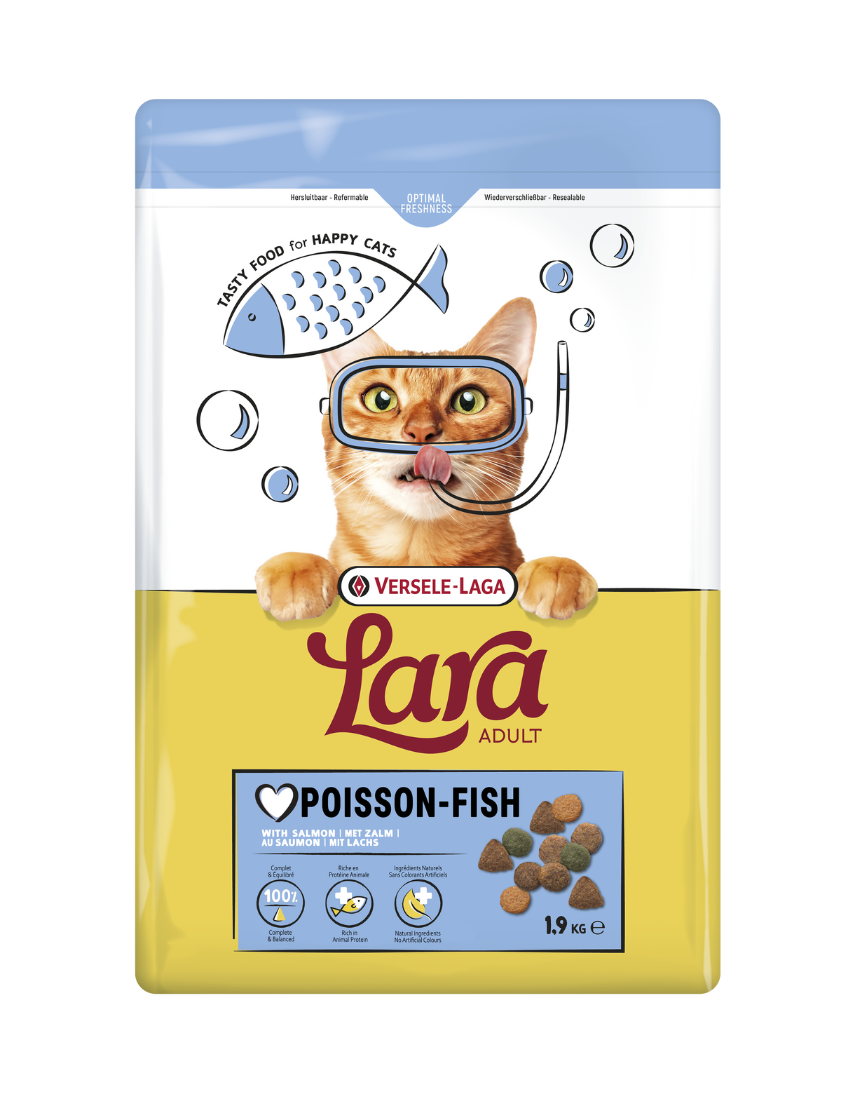 Nourriture au saumon pour chat - Lara