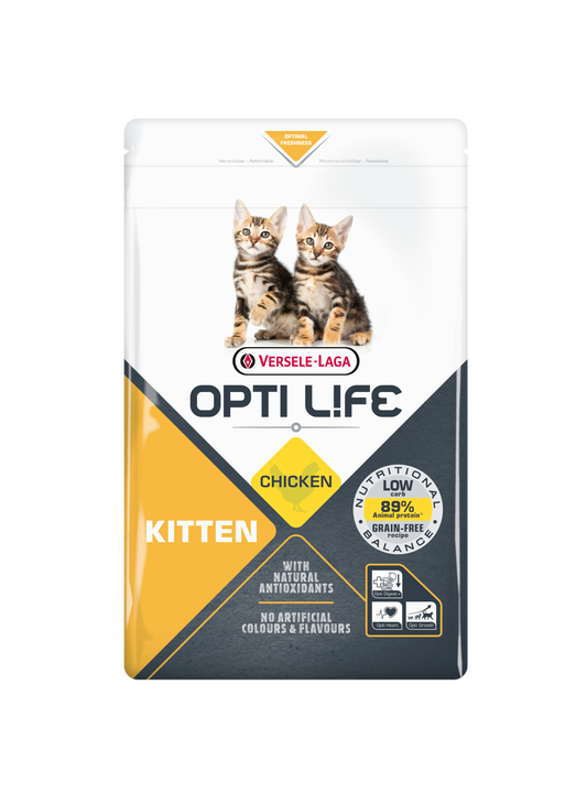 Chaton poulet Optilife - nourriture sèche pour chat
