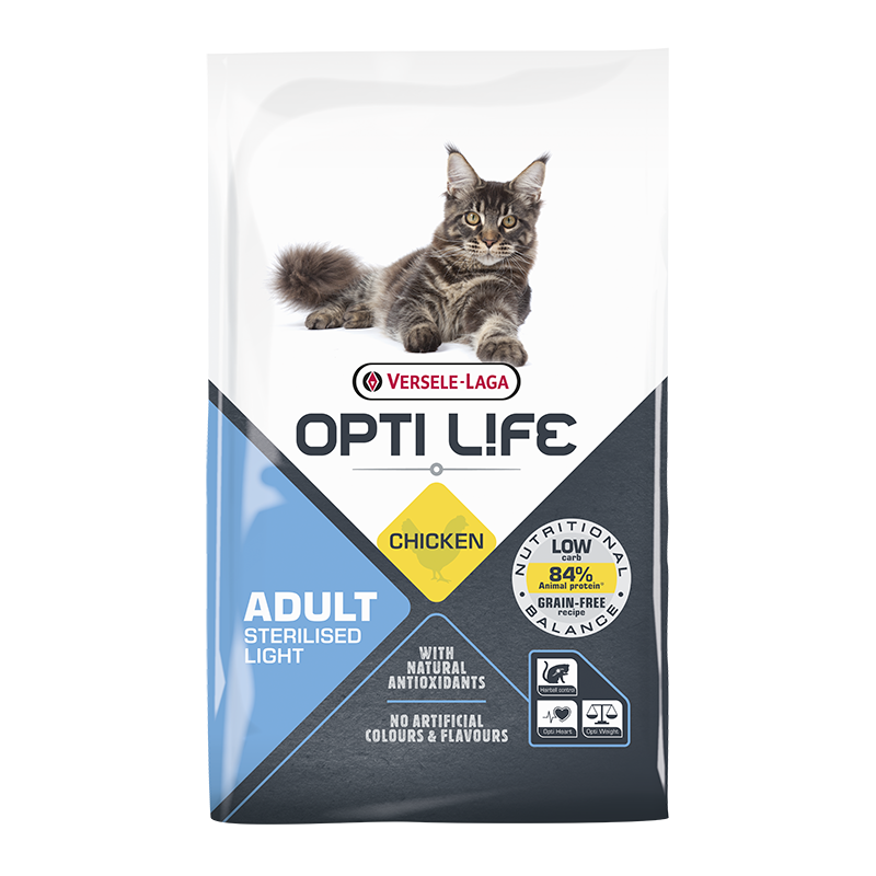 Nourriture légère pour chat stérilisé - Optilife