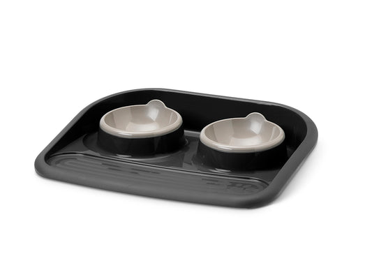 Butler avec 2 bols - station de repas pour chat