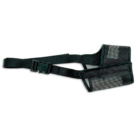 Muselière ajustable en filet noire