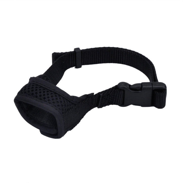 Muselière confortable ajustable en filet noire