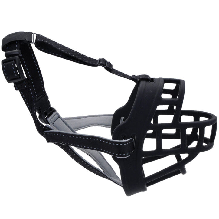 Muselière ajustable panier noire pour chien - Coastal