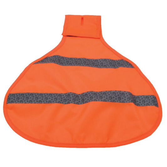 Dossard de sécurité réfléchissant orange