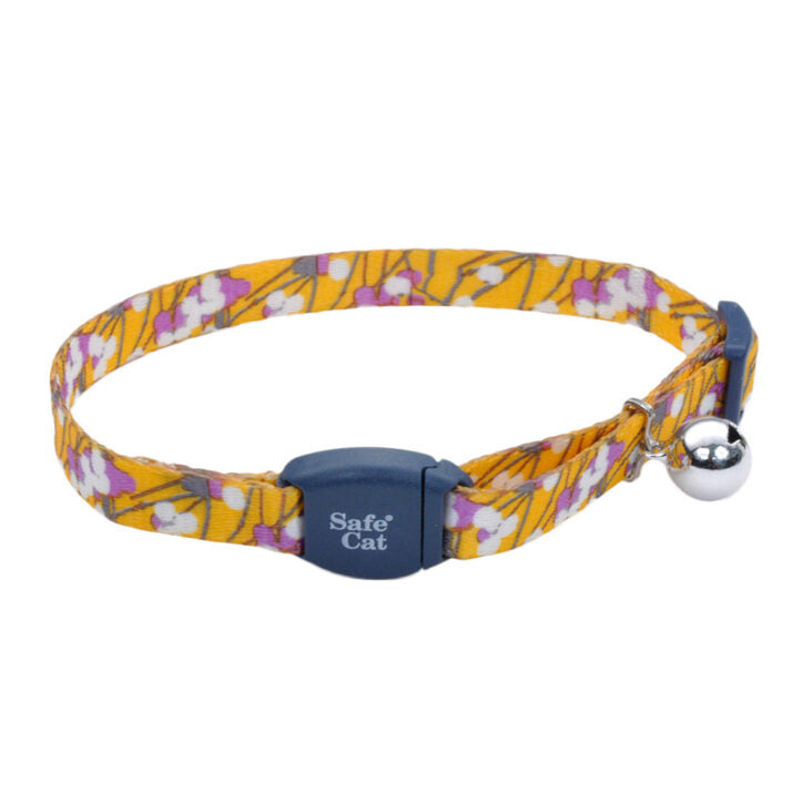 Safe Cat à motifs - collier ajustable à boucle magnétique pour chat