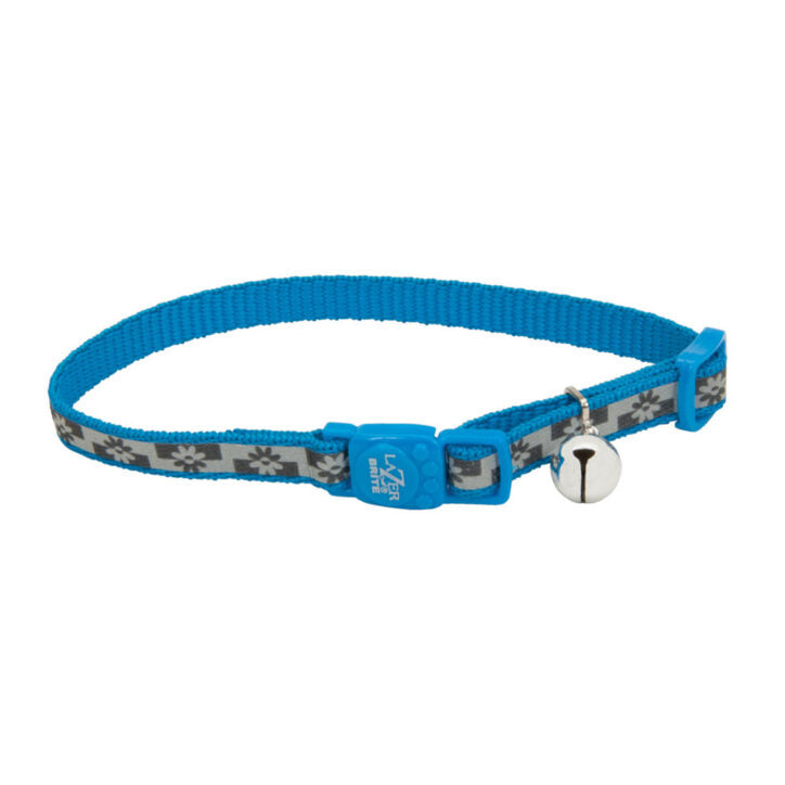 Collier réfléchissant Lazer Brite pour chat à boucle détachable 3/8 po x 8-12 po